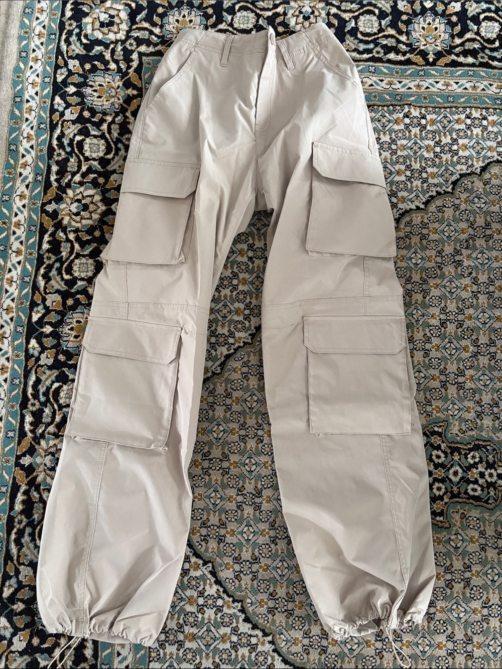 NWT Love Tree Parachute Pants in Beige - Small